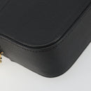 VERSACE Shoulder Bag Leather Black Gold Auth BA13799V-14