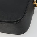VERSACE Shoulder Bag Leather Black Gold Auth BA13799V-15