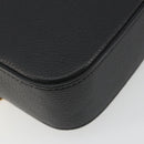 VERSACE Shoulder Bag Leather Black Gold Auth BA13799V-16