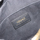 VERSACE Shoulder Bag Leather Black Gold Auth BA13799V-19