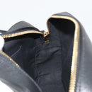 VERSACE Shoulder Bag Leather Black Gold Auth BA13799V-20