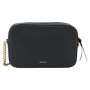 VERSACE Shoulder Bag Leather Black Gold Auth BA13799V-2