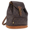 LOUIS VUITTON Monogram Montsouris MM Backpack M51136 LV Auth BA13800-1