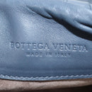 BOTTEGA VENETA INTRECCIATO Shoulder Bag Leather Navy Gold 162117 Auth BA13806V-16