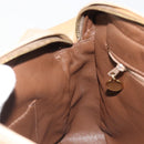 CHANEL Matelasse Shoulder Bag Lamb Skin Beige Gold CC Auth BA13808A-23