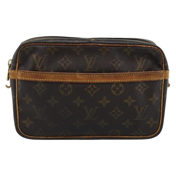 LOUIS VUITTON Monogram Compiegne 23 Clutch Bag M51847 LV Auth BA13810