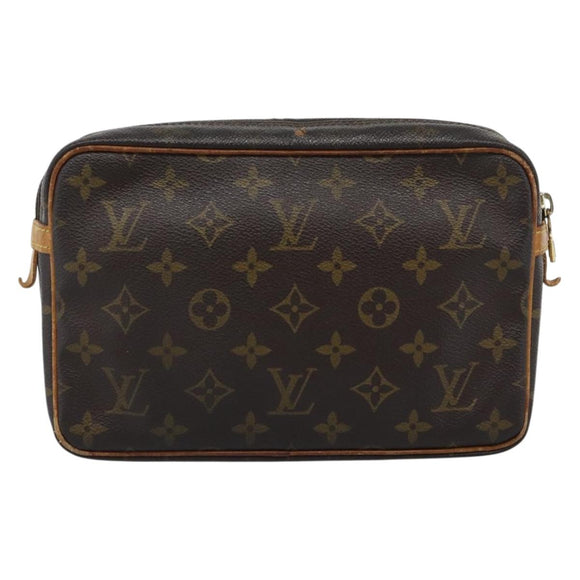 LOUIS VUITTON Monogram Compiegne 23 Clutch Bag M51847 LV Auth BA13810