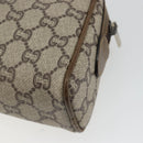 GUCCI GG Plus Supreme Shoulder Bag PVC Beige Gold Auth BA13812-16