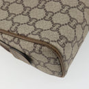 GUCCI GG Plus Supreme Shoulder Bag PVC Beige Gold Auth BA13812-17