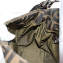 FENDI Zucca Canvas Mamma Baguette Shoulder Bag Brown Black Auth BA13813V-23