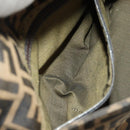 FENDI Zucca Canvas Mamma Baguette Shoulder Bag Brown Black Auth BA13813V-25