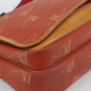 LOUIS VUITTON LOUIS VUITTON Cup Calvi Bag Red Aboganie M80028 LV Auth BA13815A-14