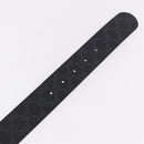 GUCCI GG Supreme Interlocking G Belt PVC 37.4"" Black 703147 Auth BA13819V-7
