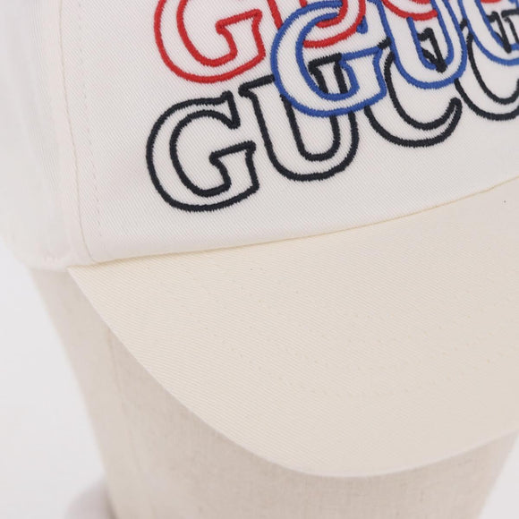 GUCCI Cap Cotton S White Auth BA13820V