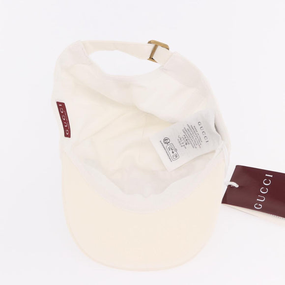 GUCCI Cap Cotton S White Auth BA13820V