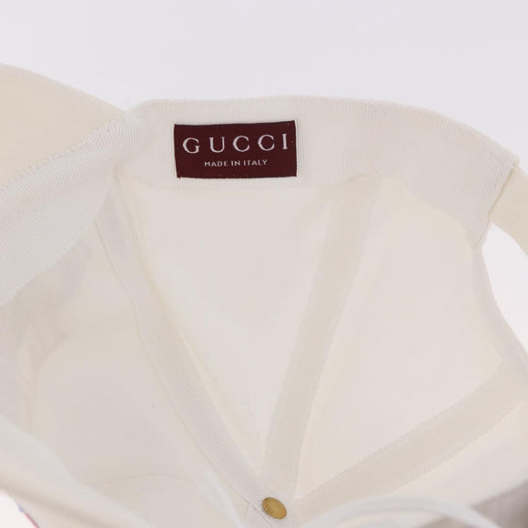 GUCCI Cap Cotton S White Auth BA13820V