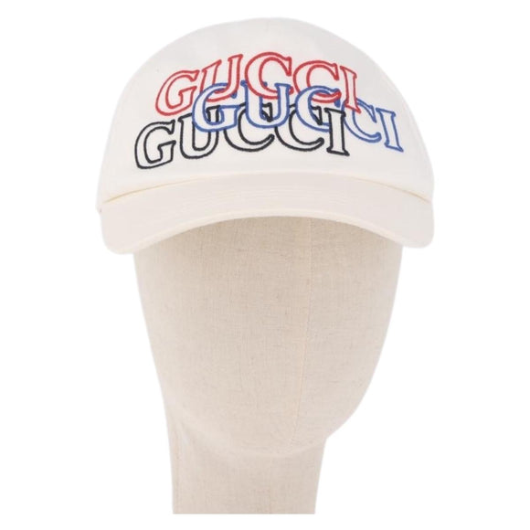 GUCCI Cap Cotton S White Auth BA13820V