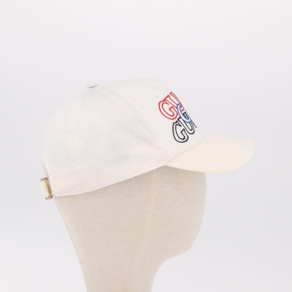 GUCCI Cap Cotton S White Auth BA13820V