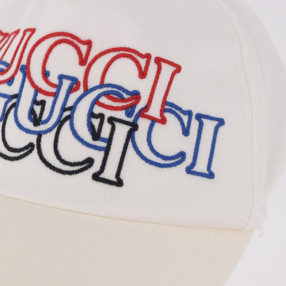 GUCCI Cap Cotton S White Auth BA13820V