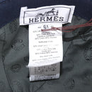 HERMES Casquette Cap Wool Ardoise Auth BA13821M-14