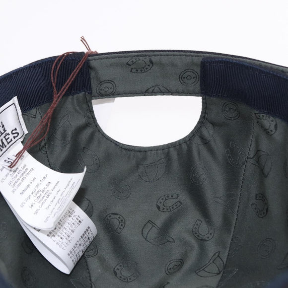 HERMES Casquette Cap Wool Ardoise Auth BA13821M