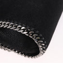 Stella MacCartney Falabella Chain Shoulder Bag Suede Black Silver Auth BA13822V-13
