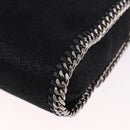 Stella MacCartney Falabella Chain Shoulder Bag Suede Black Silver Auth BA13822V-14