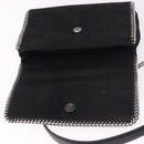 Stella MacCartney Falabella Chain Shoulder Bag Suede Black Silver Auth BA13822V-15