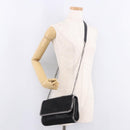 Stella MacCartney Falabella Chain Shoulder Bag Suede Black Silver Auth BA13822V-23
