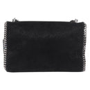 Stella MacCartney Falabella Chain Shoulder Bag Suede Black Silver Auth BA13822V-3