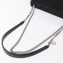 Stella MacCartney Falabella Chain Shoulder Bag Suede Black Silver Auth BA13822V-7