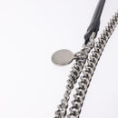 Stella MacCartney Falabella Chain Shoulder Bag Suede Black Silver Auth BA13822V-9