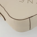 Stella MacCartney Shoulder Bag Leather Ivory Gold Auth BA13823-14