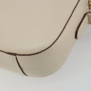 Stella MacCartney Shoulder Bag Leather Ivory Gold Auth BA13823-15