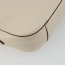 Stella MacCartney Shoulder Bag Leather Ivory Gold Auth BA13823-16