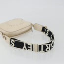 Stella MacCartney Shoulder Bag Leather Ivory Gold Auth BA13823-7