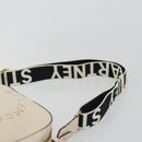 Stella MacCartney Shoulder Bag Leather Ivory Gold Auth BA13823-8