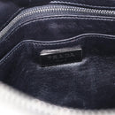 PRADA Clutch Bag Leather White Silver Auth BA13824V-18