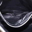 PRADA Clutch Bag Leather White Silver Auth BA13824V-22
