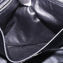 PRADA Clutch Bag Leather White Silver Auth BA13824V-23