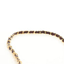 CHANEL Chain V Stitch Shoulder Bag Caviar Skin Bordeaux Gold CC Auth BA13825V-15