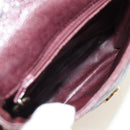 CHANEL Chain V Stitch Shoulder Bag Caviar Skin Bordeaux Gold CC Auth BA13825V-11