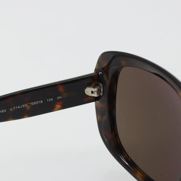 CHANEL Tortoise Pattern Sunglasses Plastic Brown CC Auth BA13826
