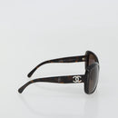 CHANEL Tortoise Pattern Sunglasses Plastic Brown CC Auth BA13826-5
