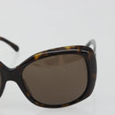CHANEL Tortoise Pattern Sunglasses Plastic Brown CC Auth BA13826-7
