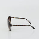 CHANEL Tortoise Pattern Sunglasses plastic Brown CC Auth BA13827-4
