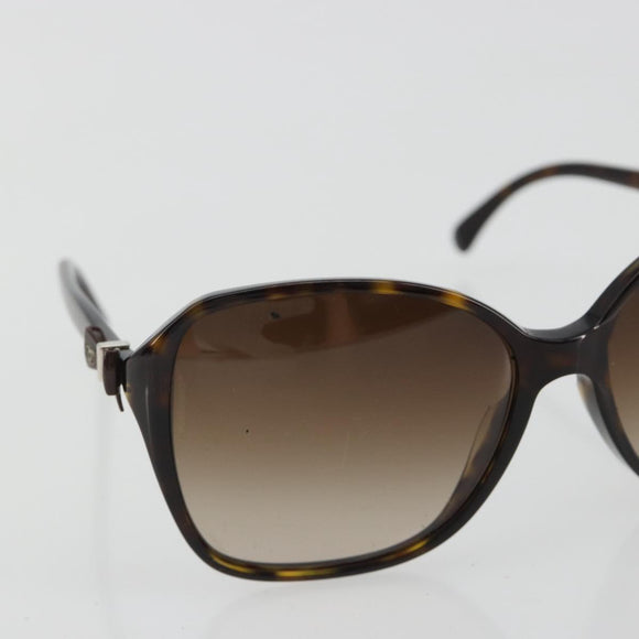 CHANEL Tortoise Pattern Sunglasses plastic Brown CC Auth BA13827