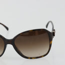 CHANEL Tortoise Pattern Sunglasses plastic Brown CC Auth BA13827-7