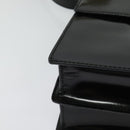 GUCCI Shoulder Bag Patent Leather Black Silver 018 123 1003 Auth BA1383-15