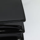 GUCCI Shoulder Bag Patent Leather Black Silver 018 123 1003 Auth BA1383-18